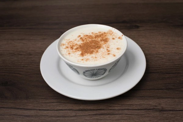 Mazamorra colombiana con bocadillo o panela